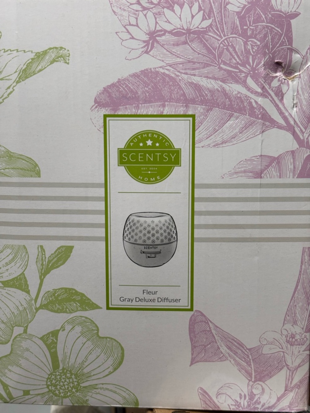 Scentsy Fleur Gray Deluxe Diffuser - Gray